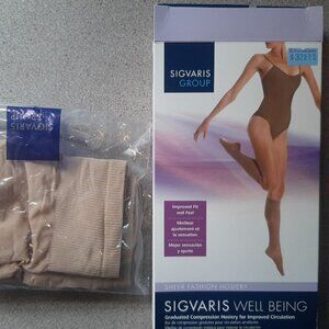 Sigvaris Knee-High Jarret 15-20mmHg Size B Natural
